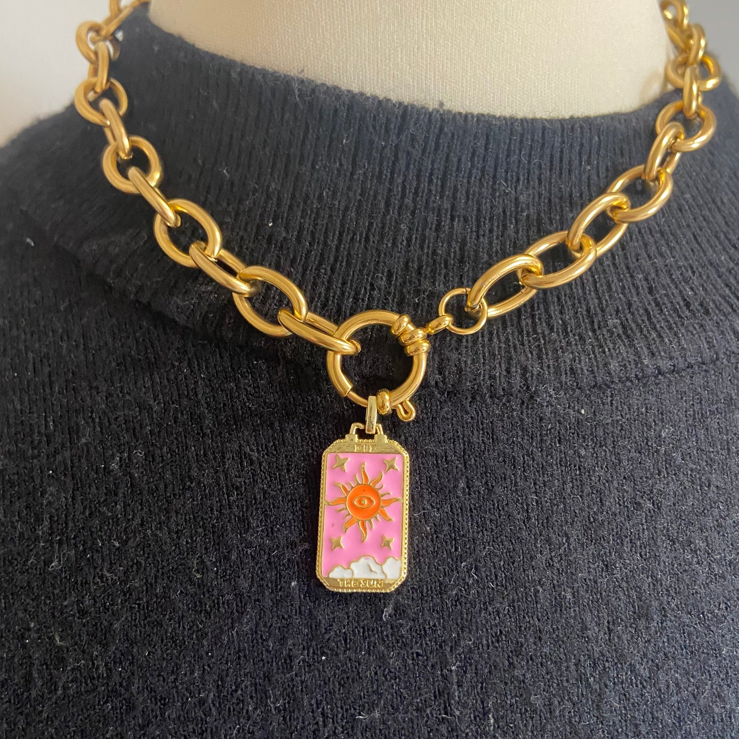 ketting roze zon