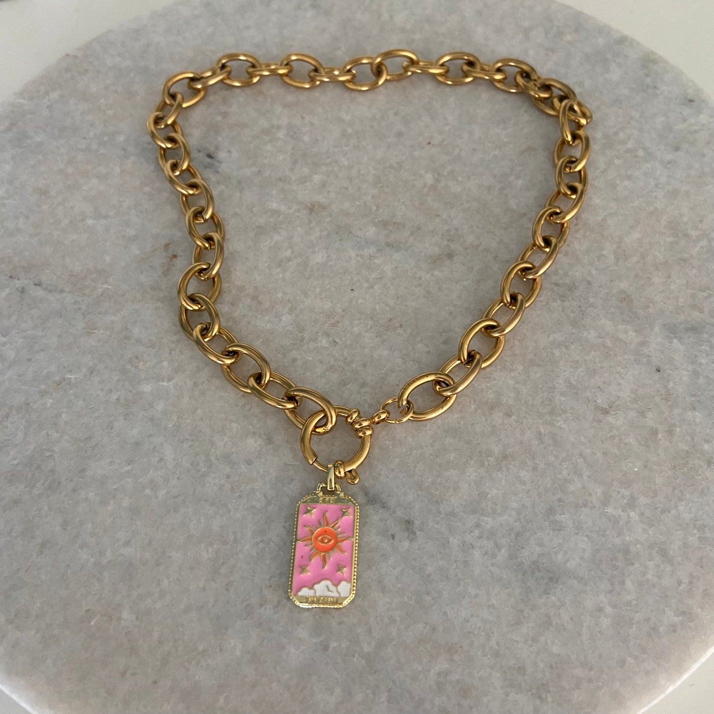 ketting roze zon