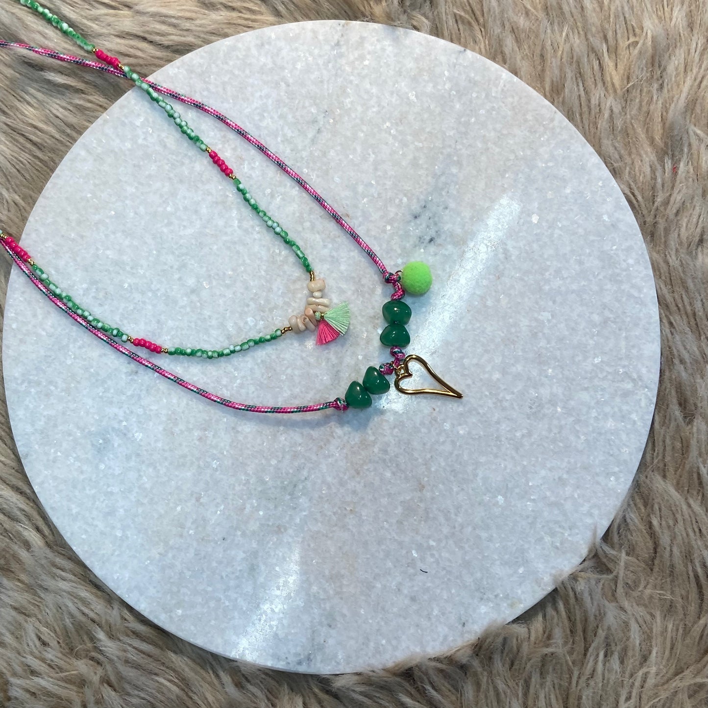 Ibiza Fiesta: groen / roze