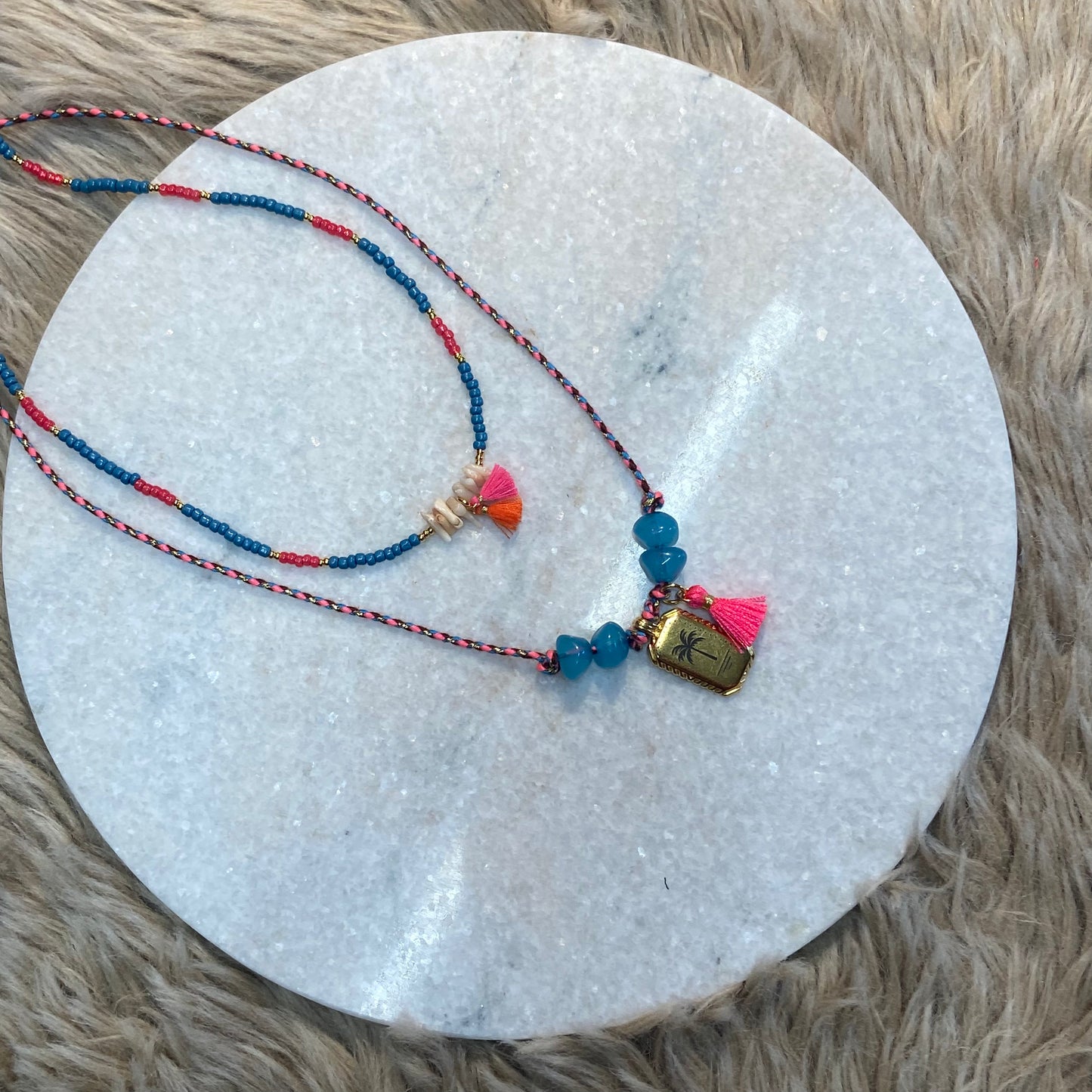 Ibiza Fiesta: blauw / roze