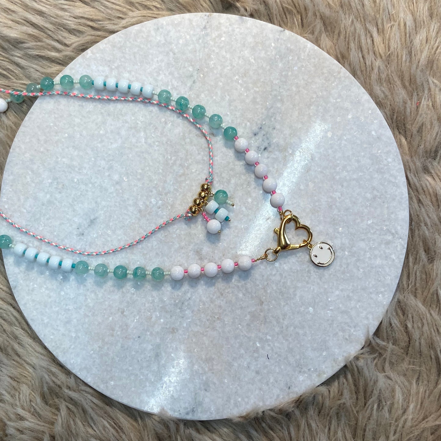 Ibiza Fiesta: groen / wit / roze