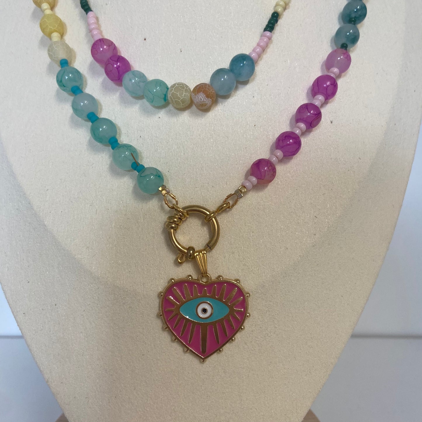 Ibiza Fiesta: groen / geel / roze