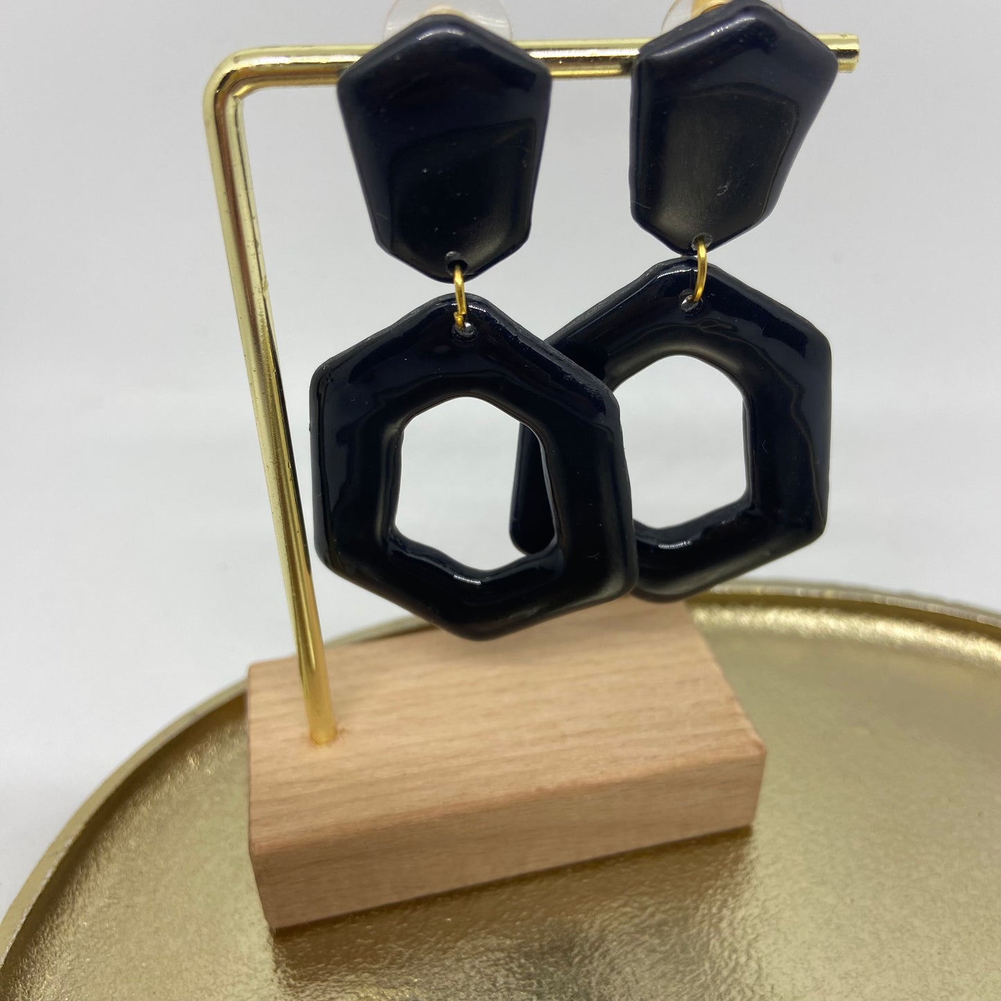 Oorbellen "zwart 9"