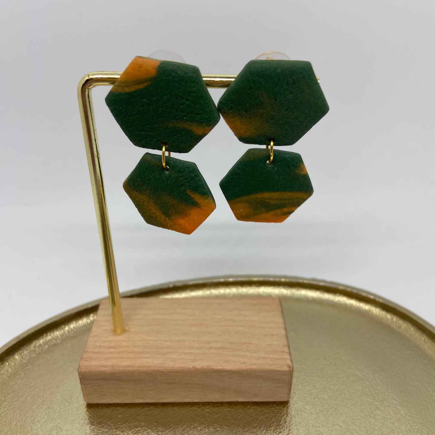Oorbellen "groen 3"