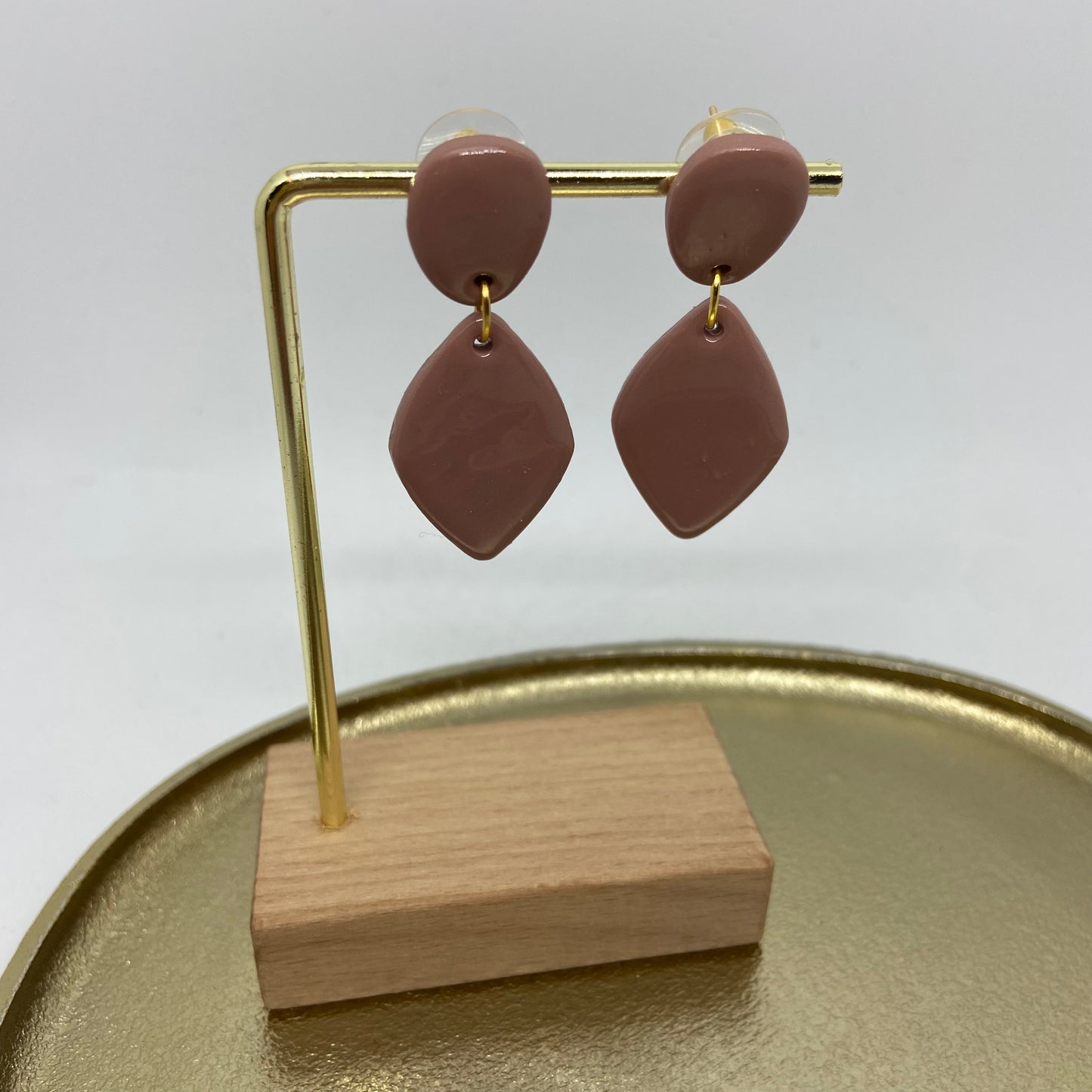 oorbellen "mauve 1"