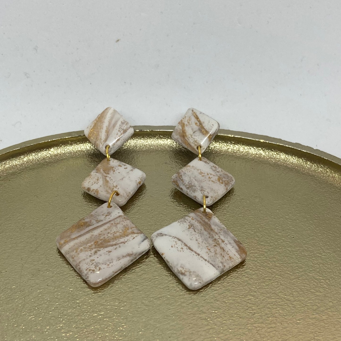 Oorbellen "Beige 15"