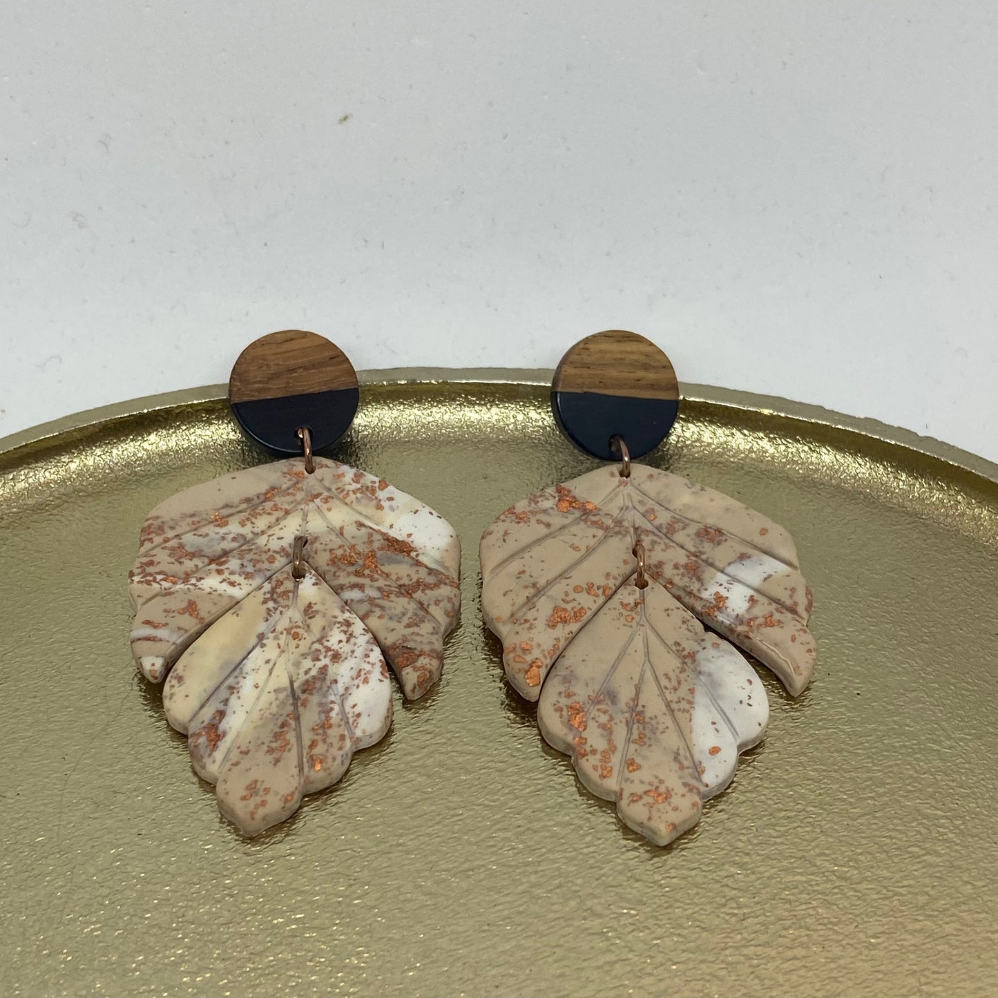 Oorbellen "Beige 4"
