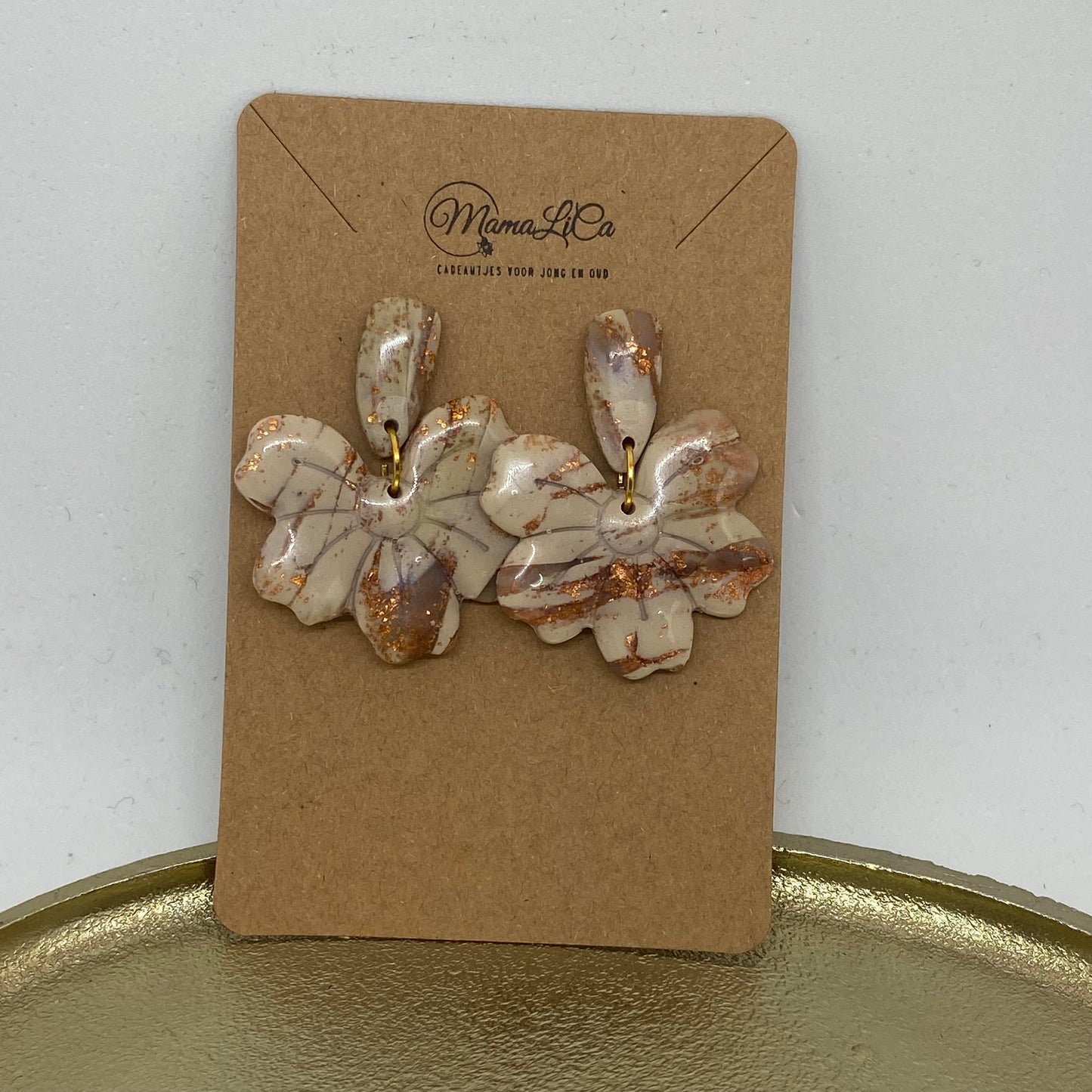 Oorbellen "Beige 2"