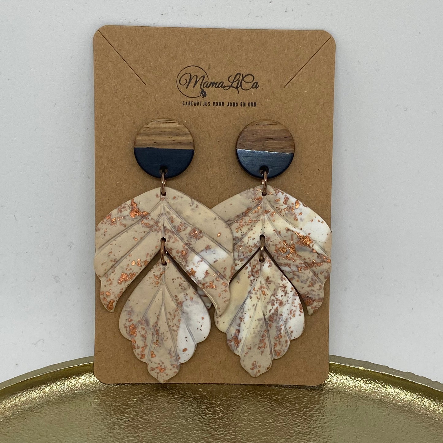 Oorbellen "Beige 4"