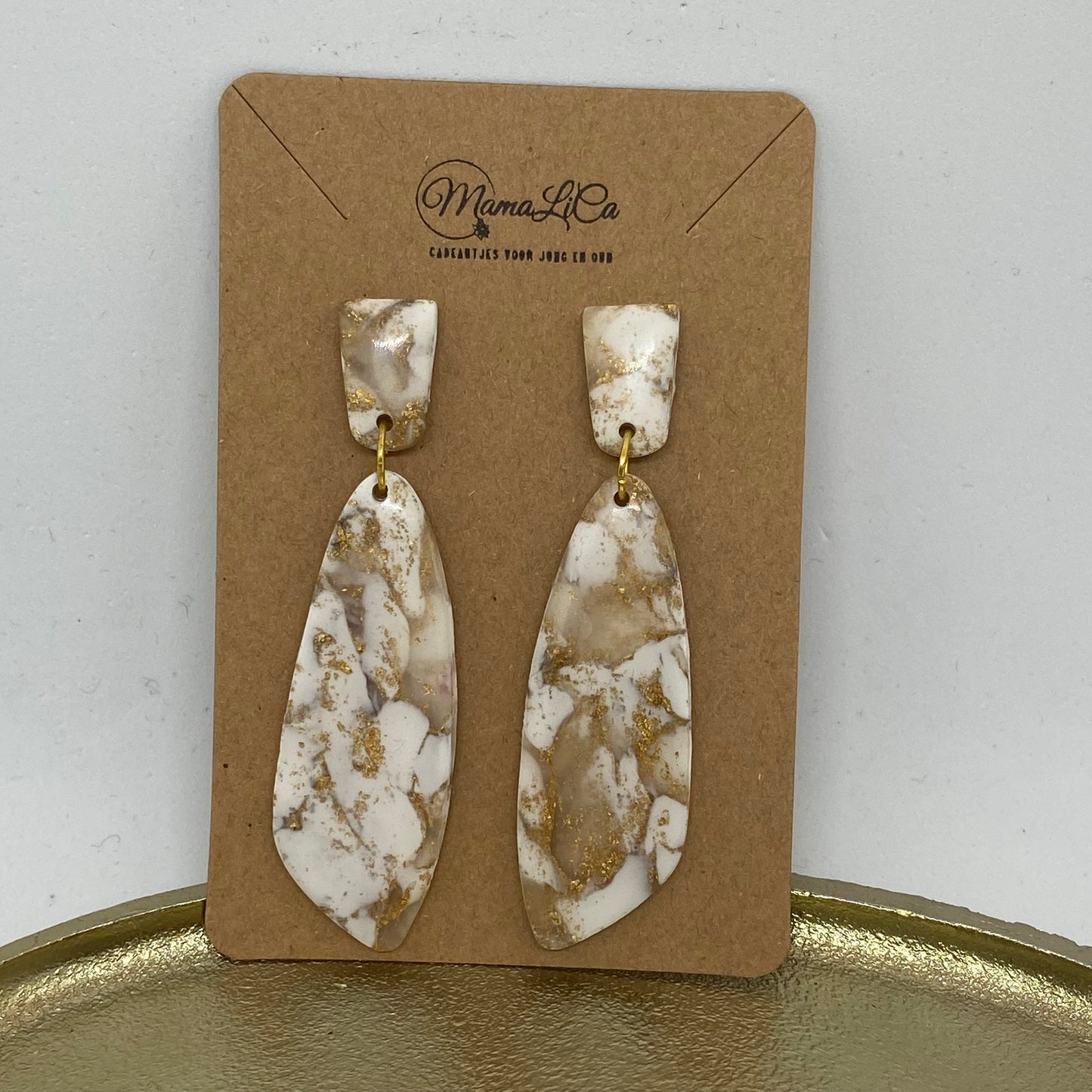 Oorbellen "Beige 12"