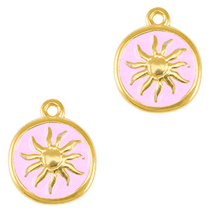 Ketting afziend oog (gold - white) -> nieuw product "zon"
