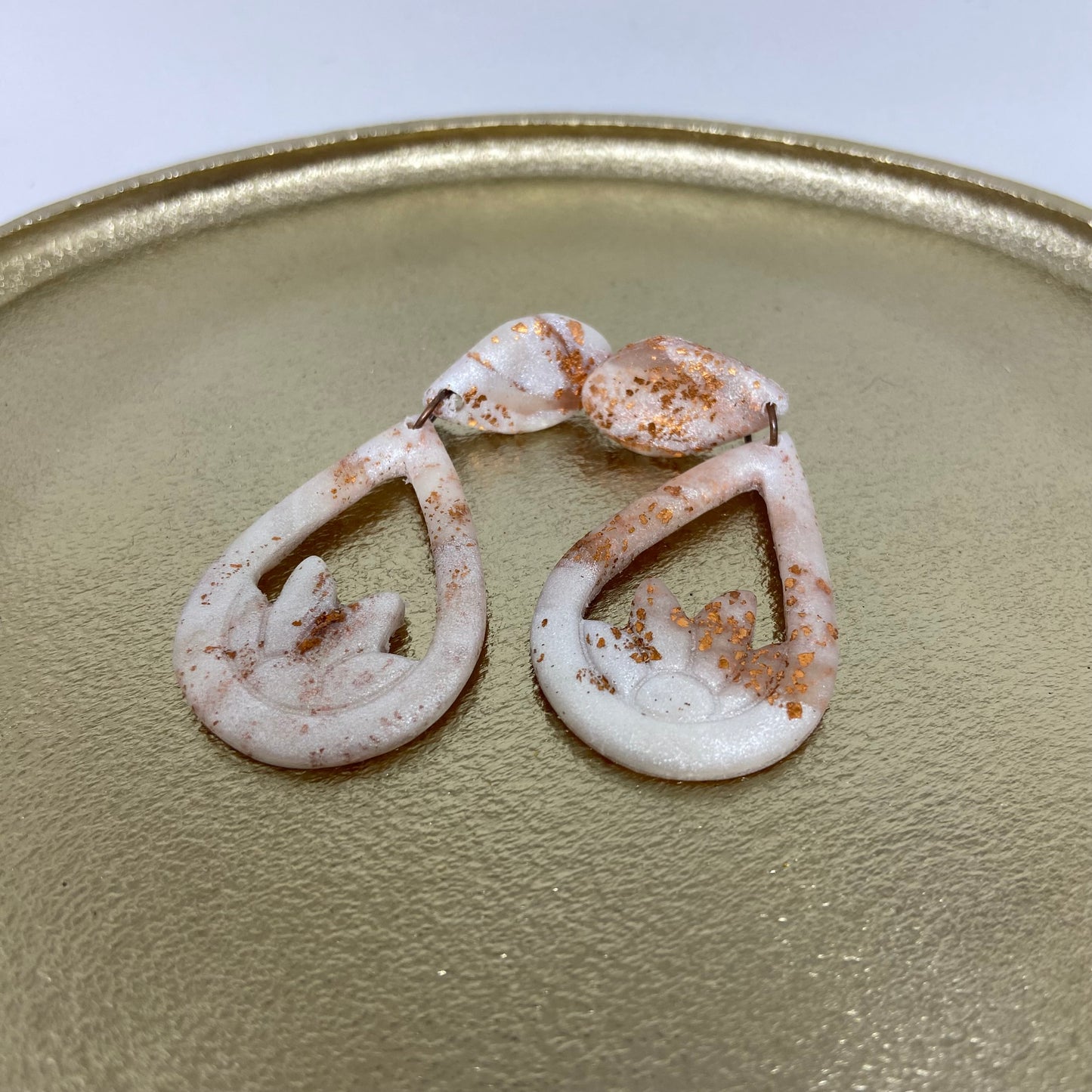 Oorbellen "Beige 11"