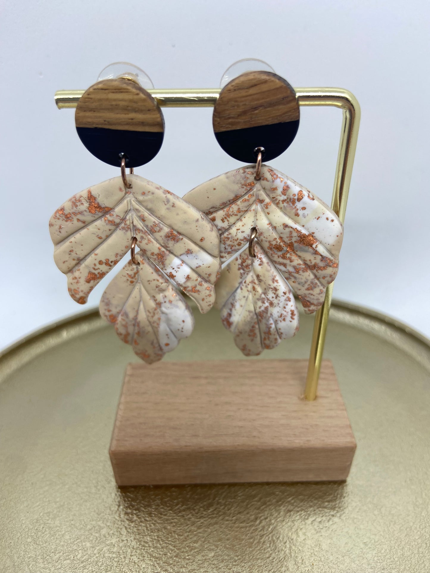 Oorbellen "Beige 4"