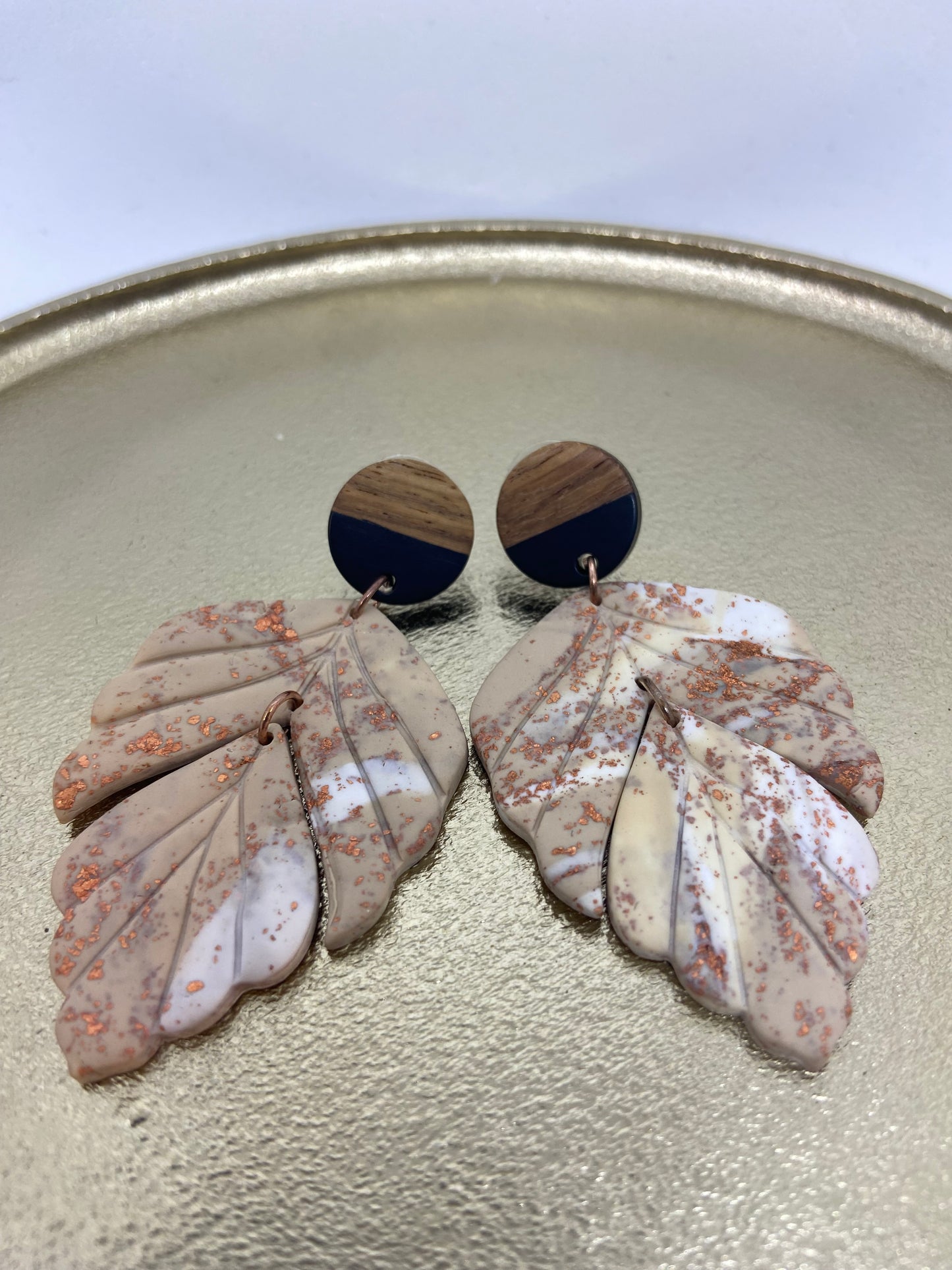 Oorbellen "Beige 4"