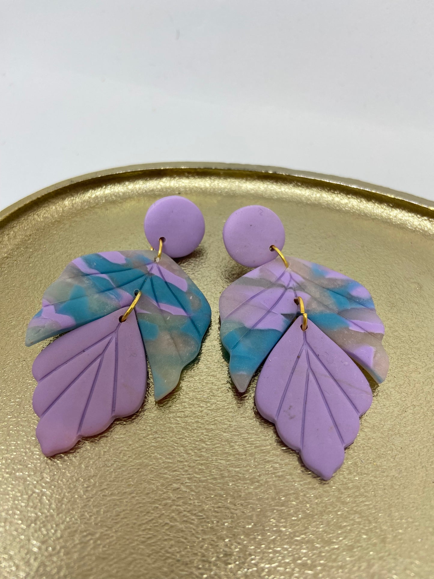 Oorbellen "Pastel Paars + Mix"