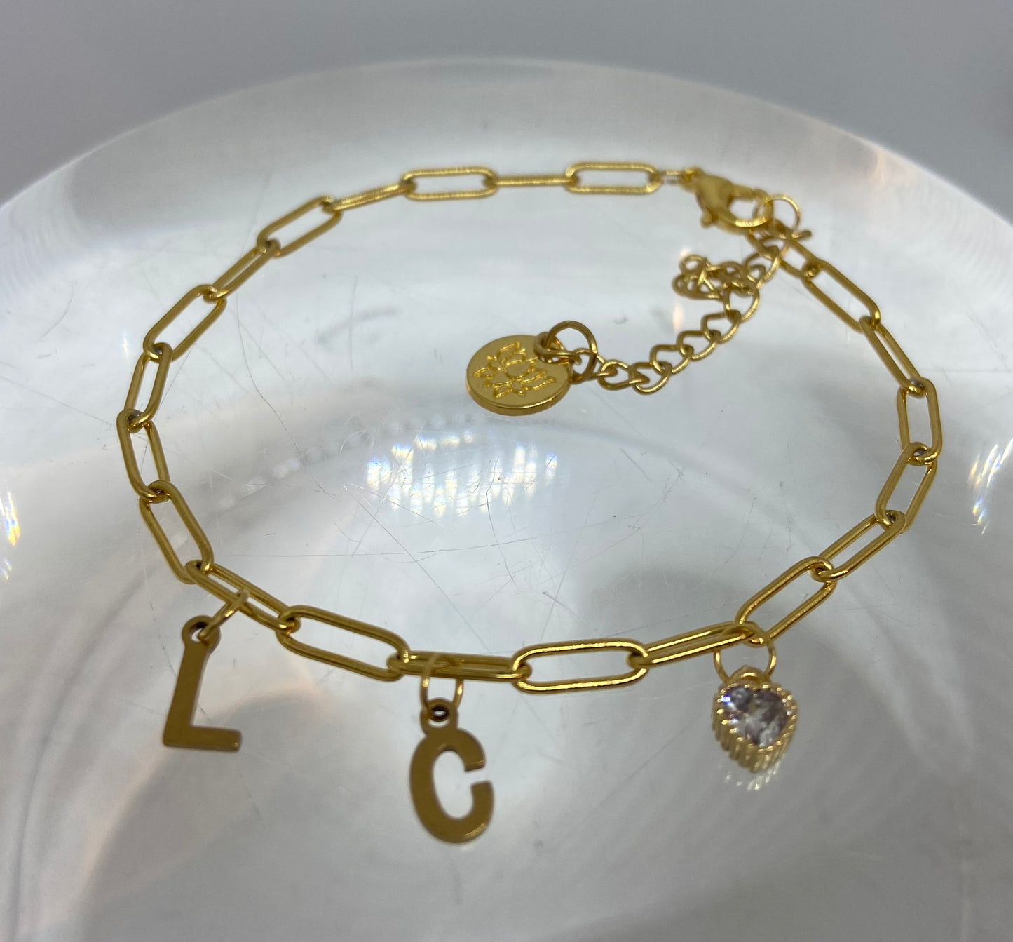 Armband Stainless Steel "letters"