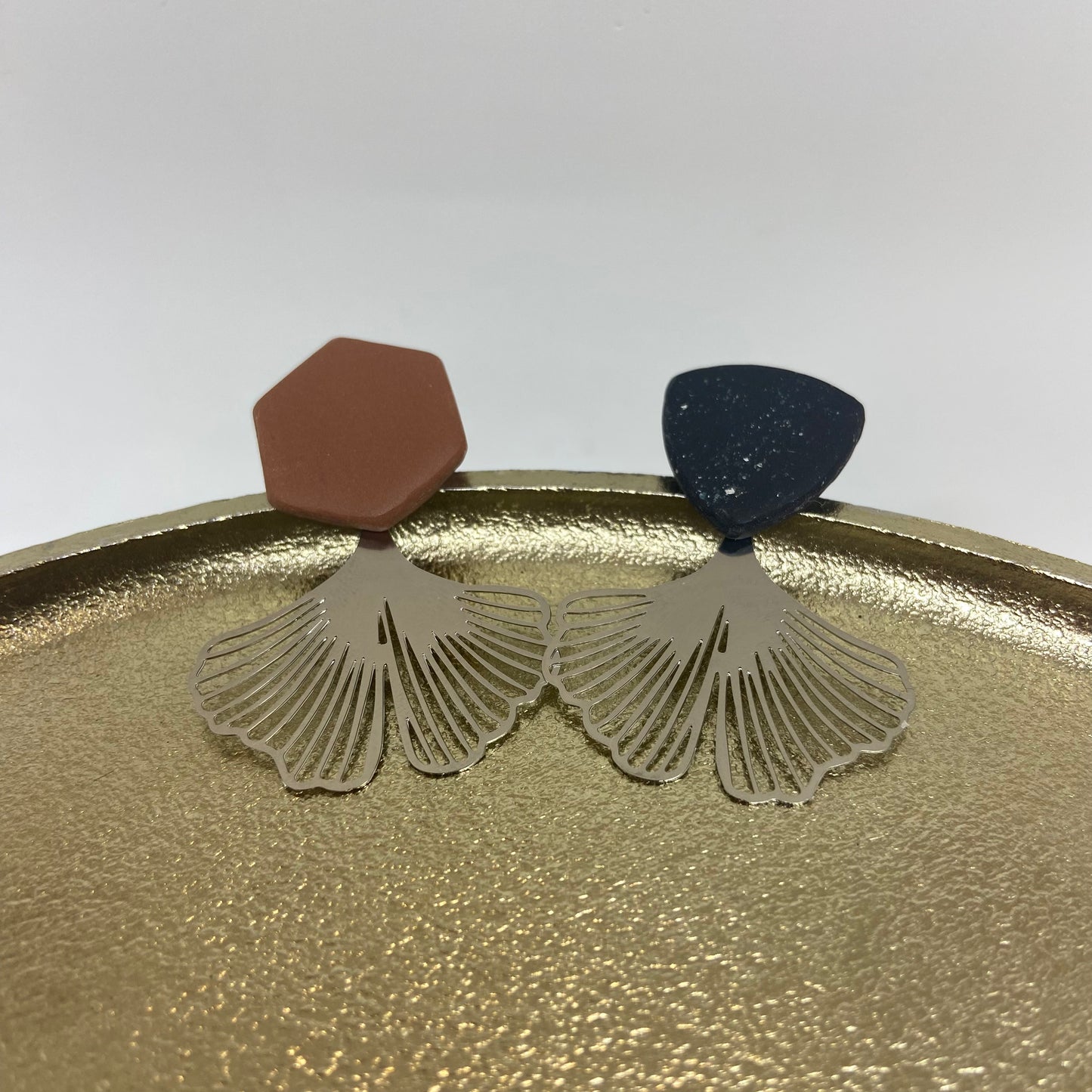 Mix & Match -> Hangertje (Ginkgo blad zilver Lang)