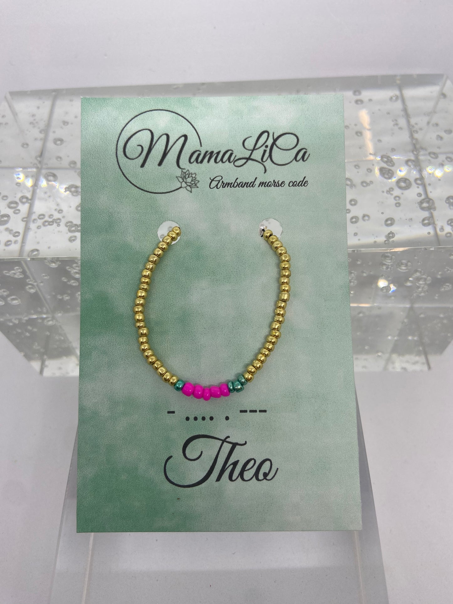 Armband "Morse Code - naam"