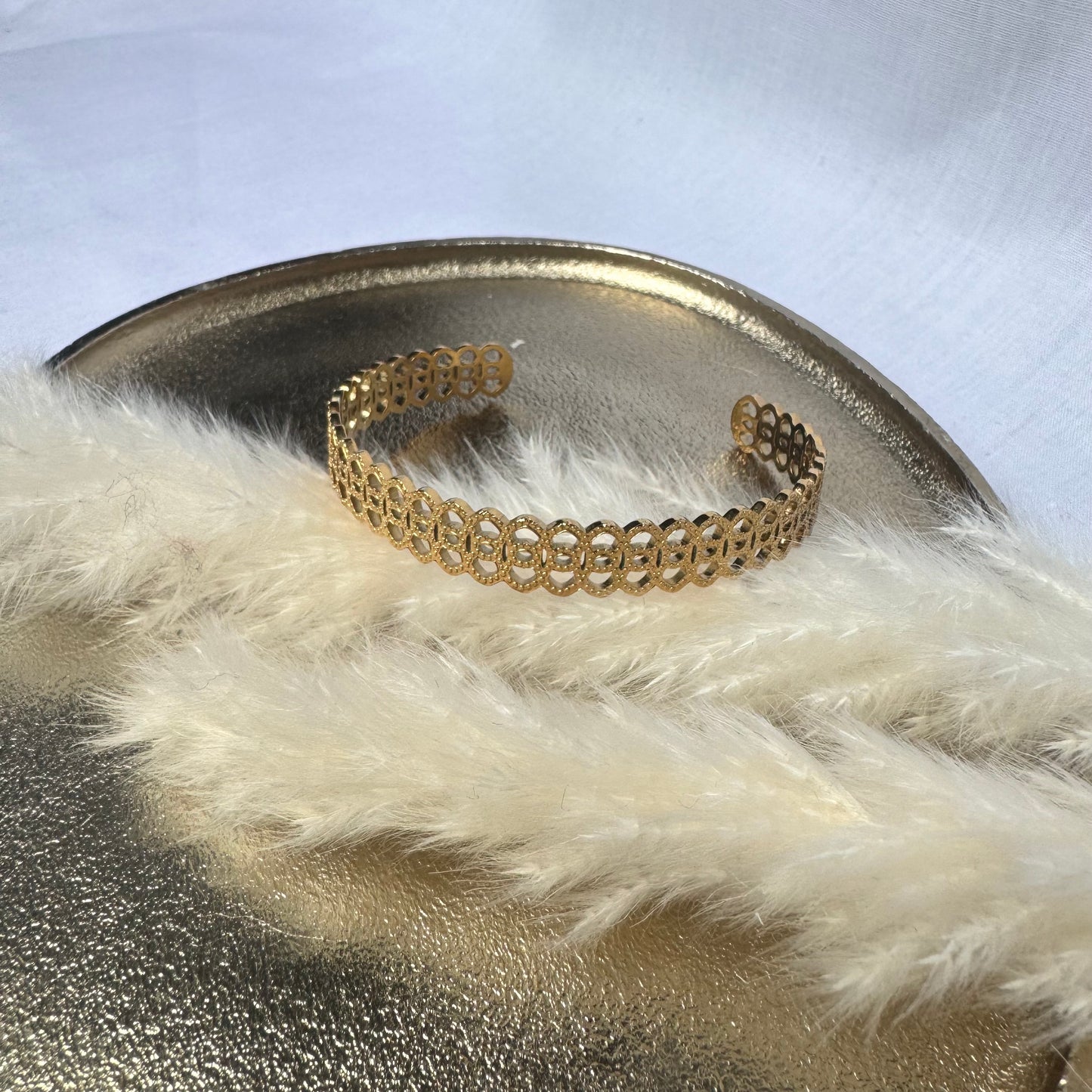 Armband goud (stainless steel) ~> bangle