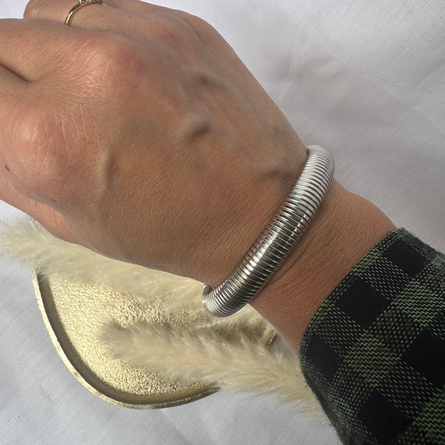 Armband zilver (stainless steel) ~> smal