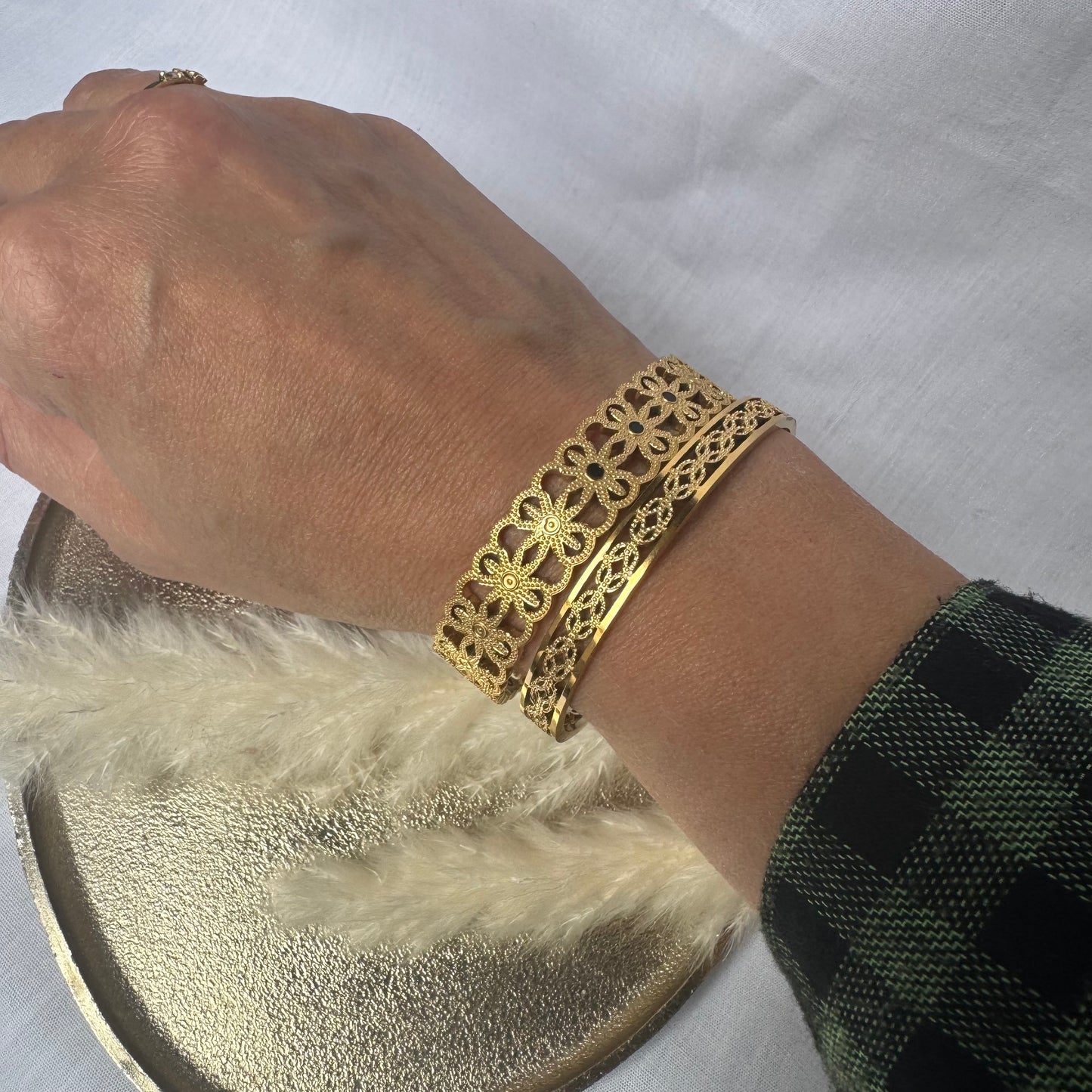 Armband goud (stainless steel) ~> bangle