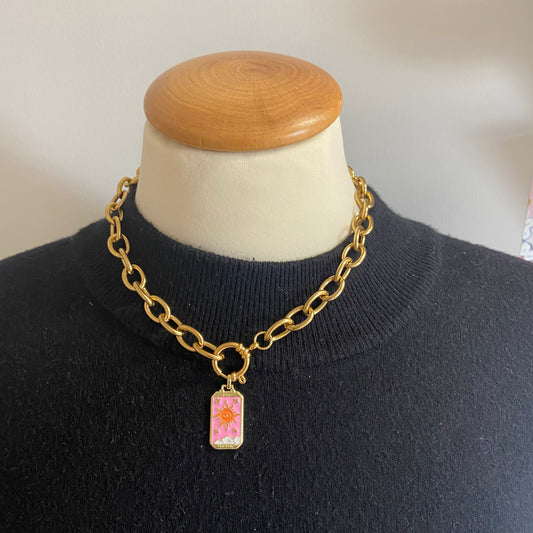 ketting roze zon