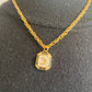 Ketting zwart/wit met maan