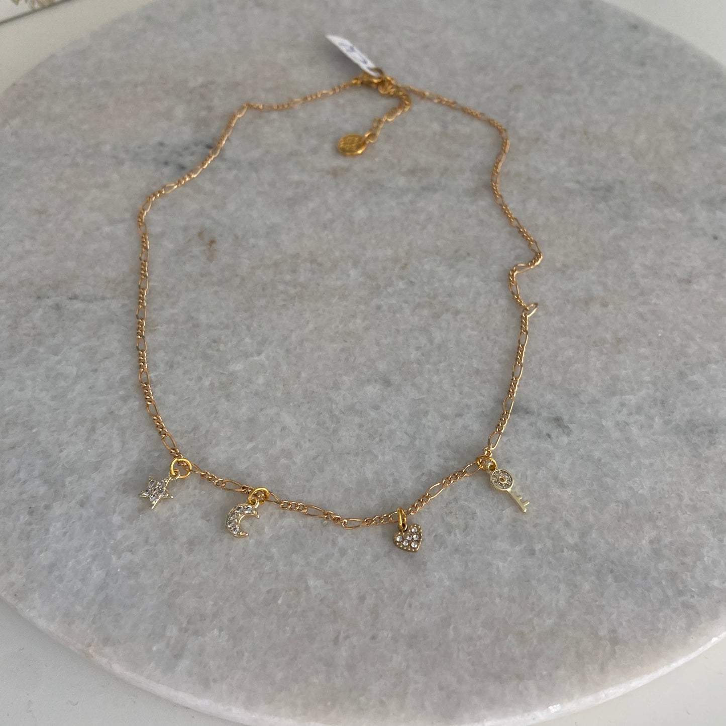 ketting ster/maan/hart/sleutel