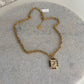 Ketting zwart/wit met maan