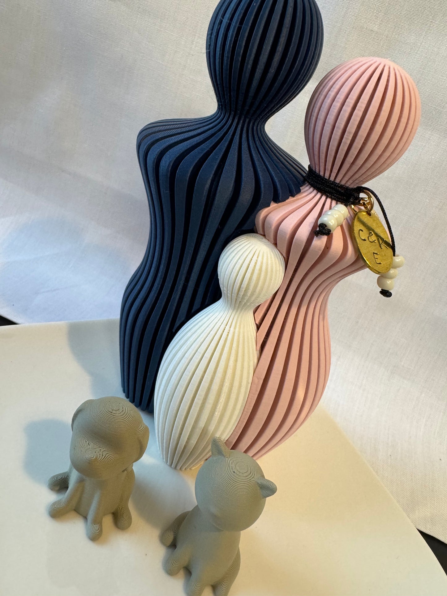 Familie beeld man & vrouw met kinderen