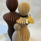Familie beeld man & vrouw met kinderen