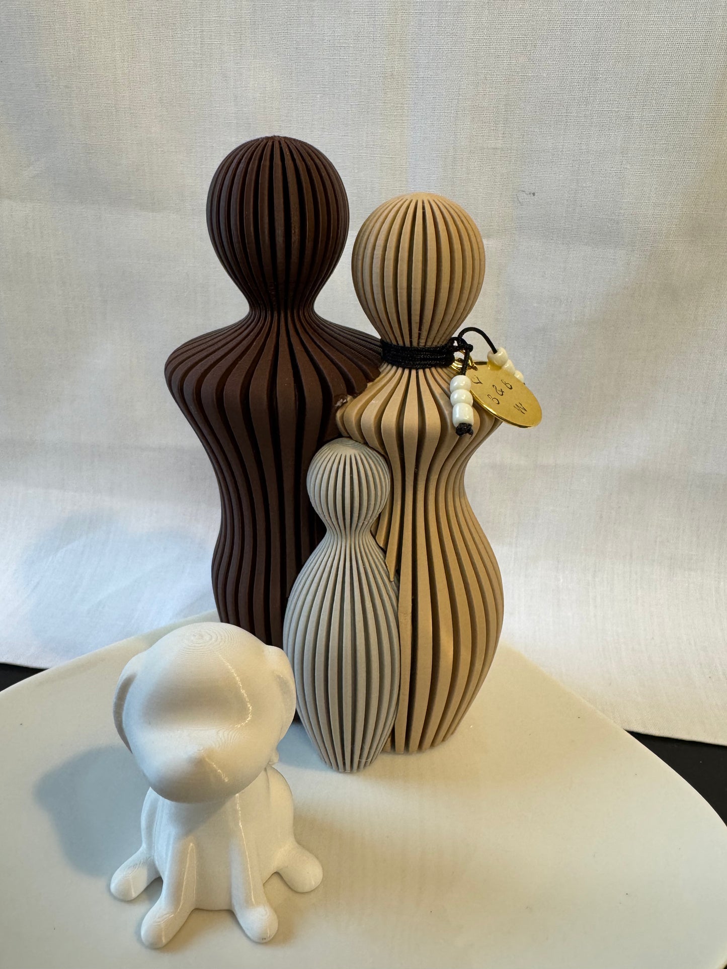 Familie beeld man & vrouw met kinderen