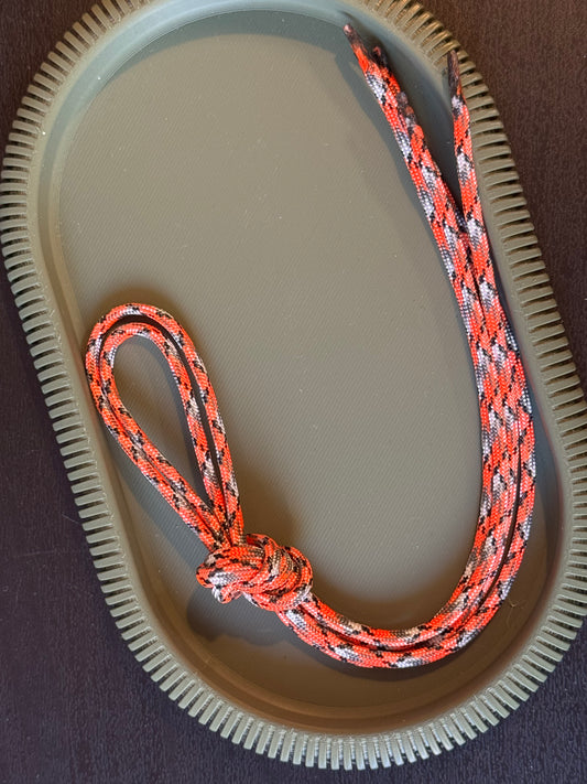 Paracord (2 stuks) -> oranje/wit/zwart