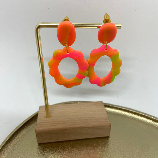 Oorbellen "Fluo-Mix 1"