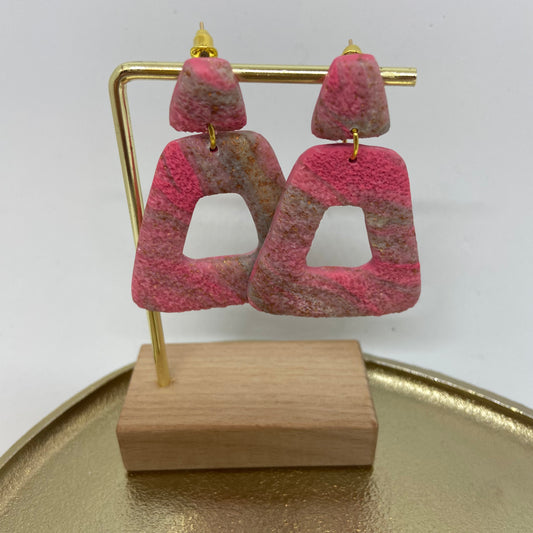 Oorbellen "Pink 6"