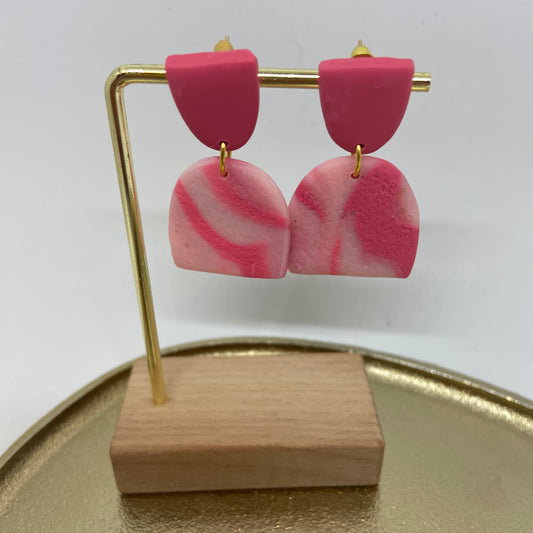 Oorbellen "Pink7"