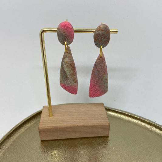 Oorbellen "Pink 9"