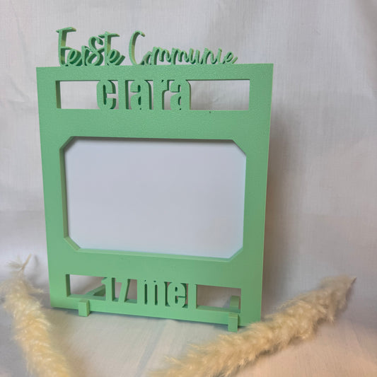 Fotokader: Naam + Eerste communie + datum