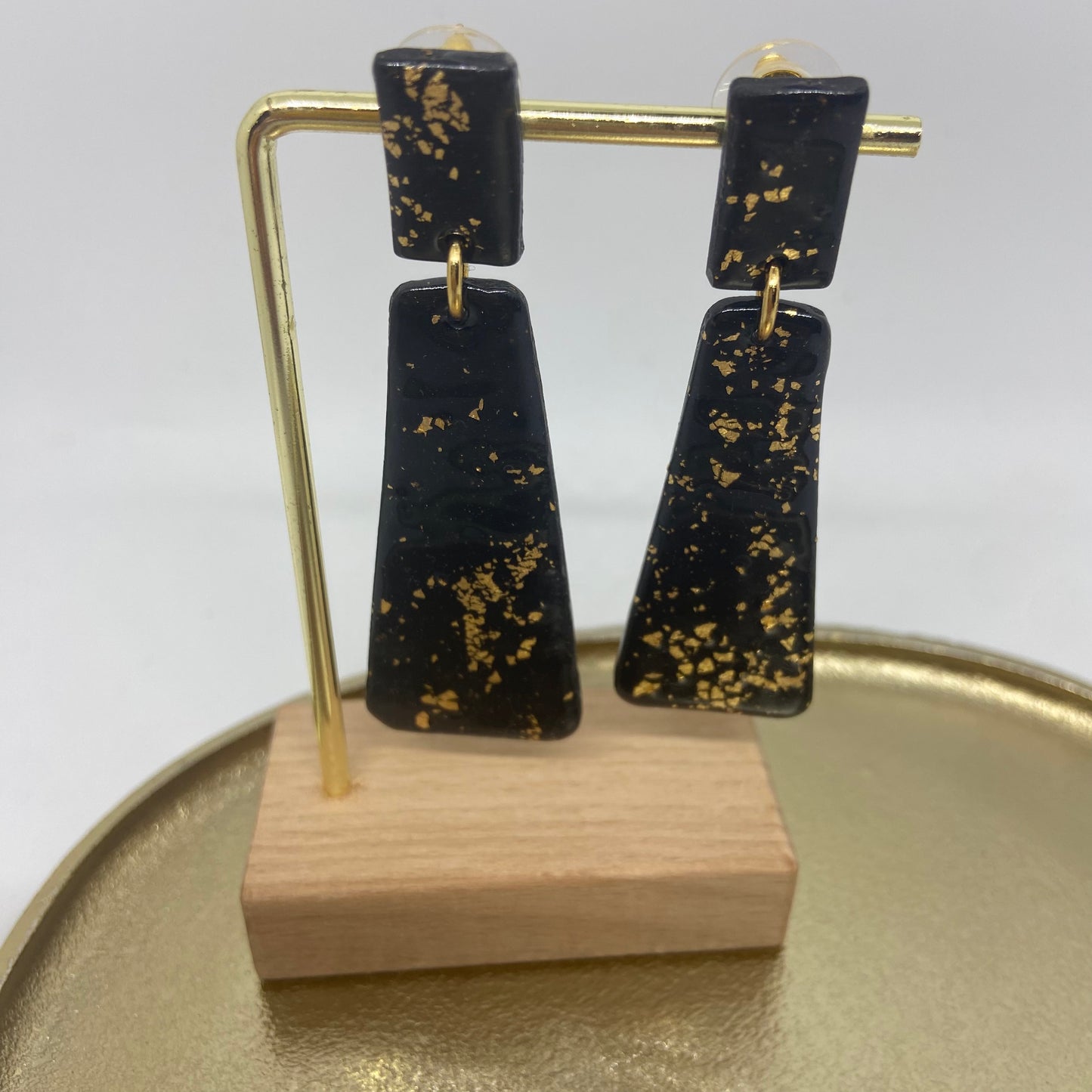 Oorbellen "zwart 8"