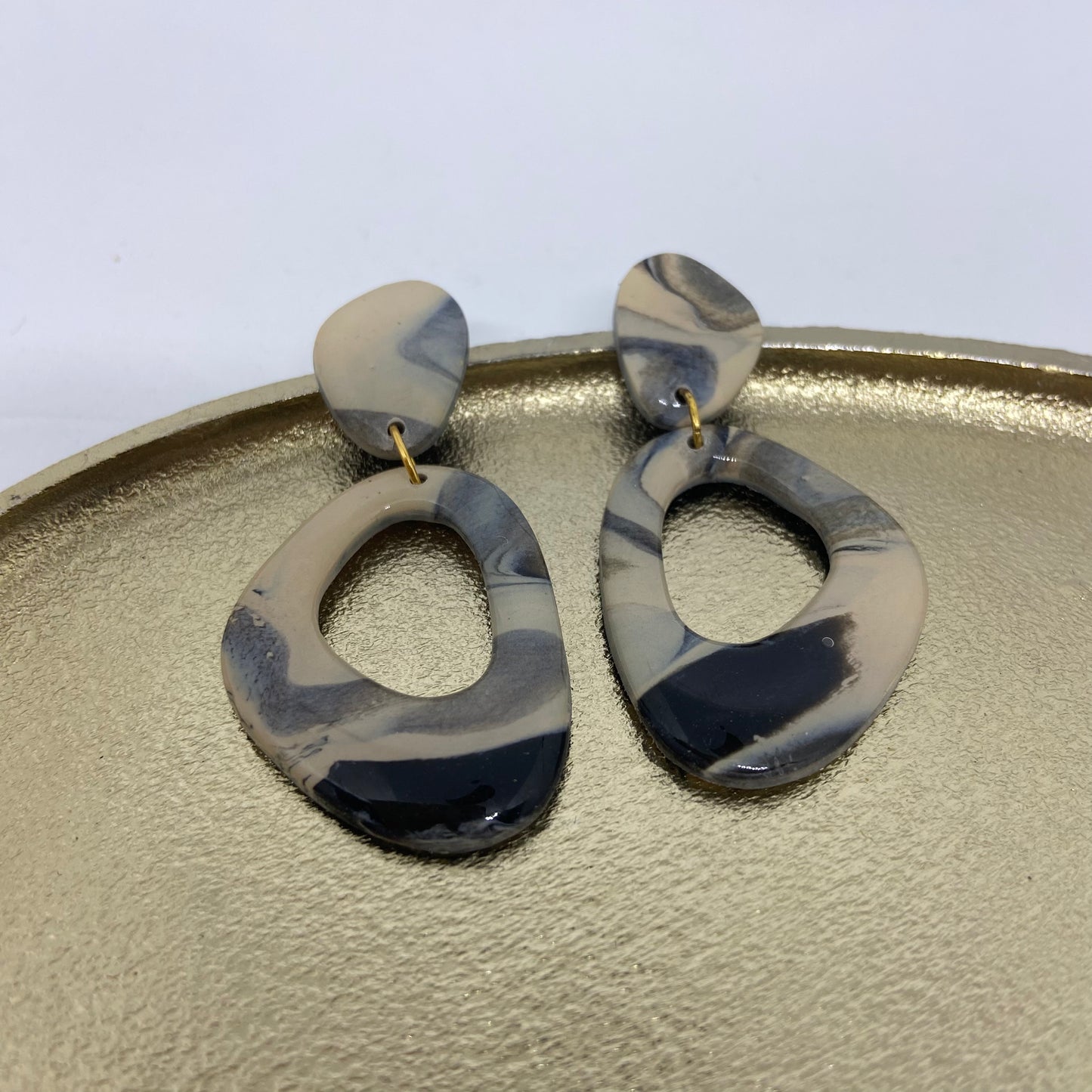 oorbellen "zwart-wit 8"