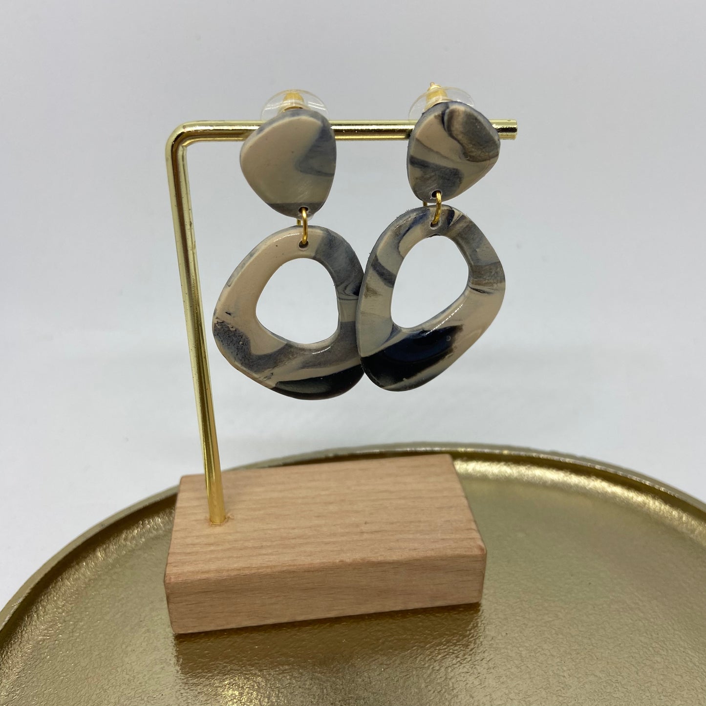 oorbellen "zwart-wit 8"