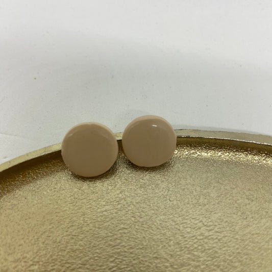 oorbellen "studs beige"