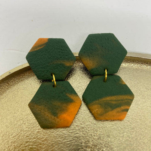 Oorbellen "groen 3"