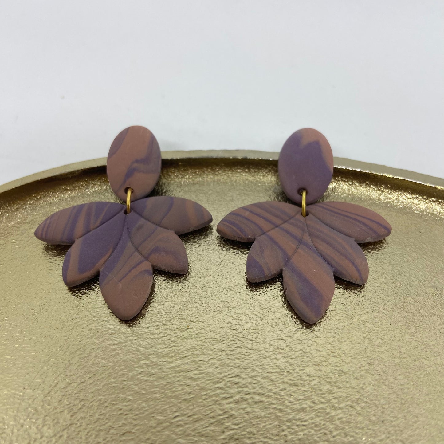 oorbellen "mauve 3"
