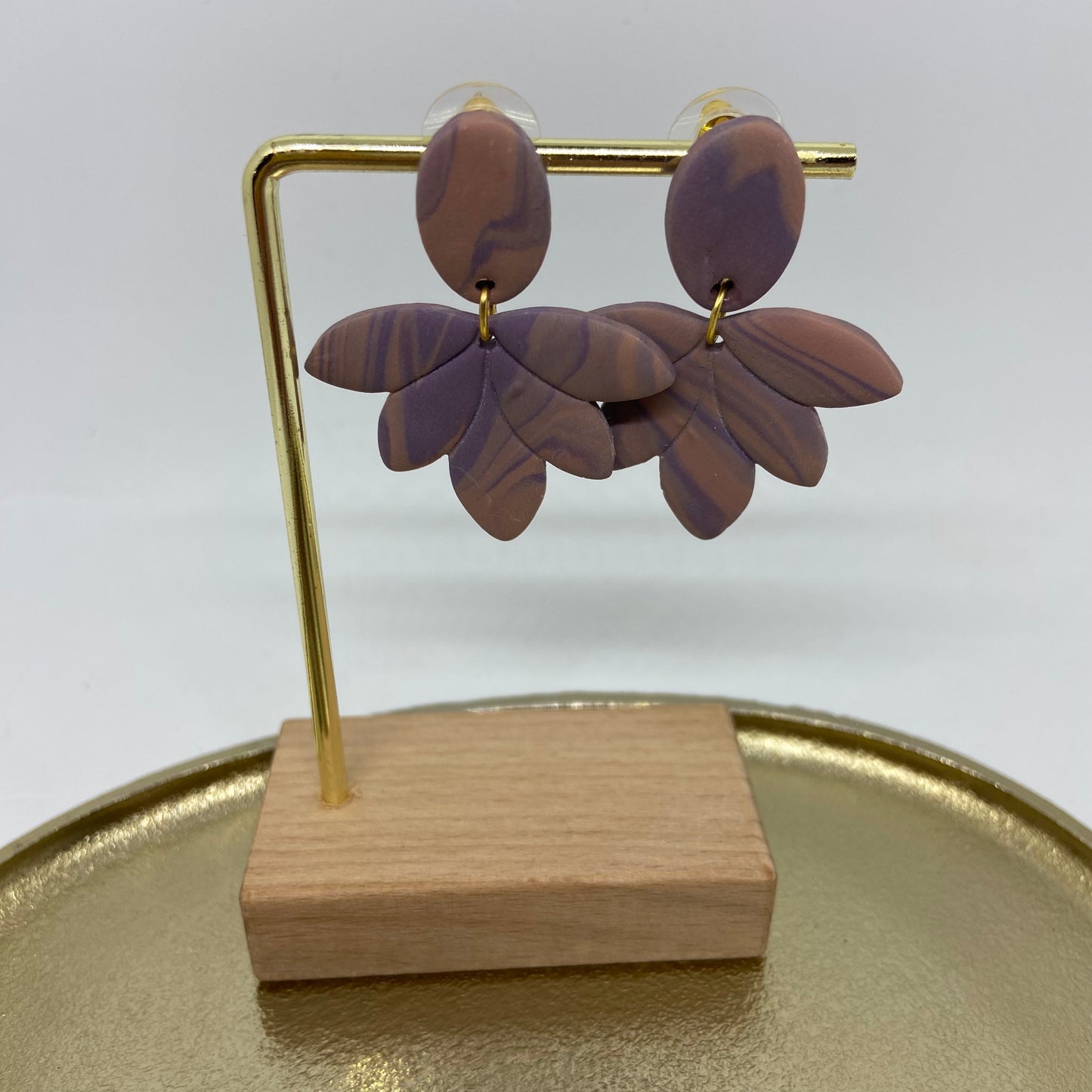 oorbellen "mauve 3"