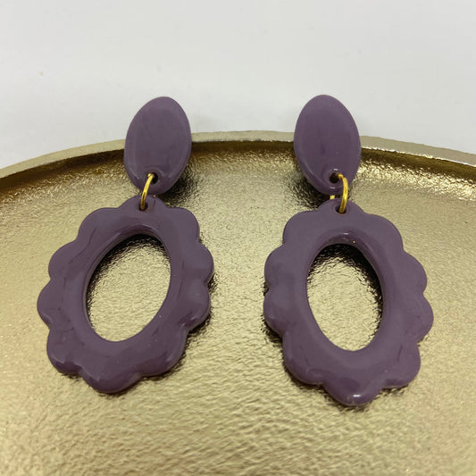 oorbellen "mauve 4"