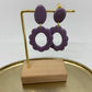 oorbellen "mauve 4"