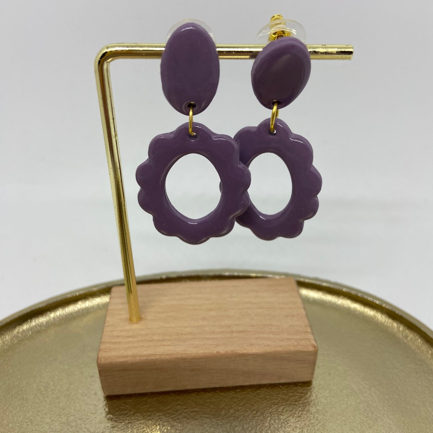 oorbellen "mauve 4"