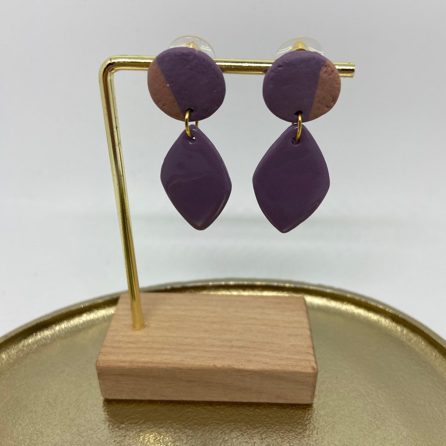 oorbellen "mauve 5"
