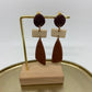 oorbellen "Bruin-Beige-Ecru 1"
